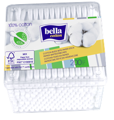 BELLA COTTON vates kociņi, 200 gab.