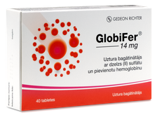 GLOBIFER 14 mg tabletes, 40 gab.
