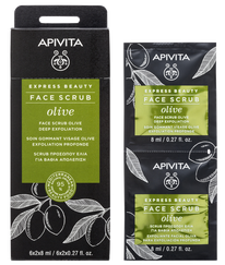 APIVITA Express Beauty With Olive (8 ml) skrubis, 2 gab.