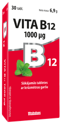 VITABALANS Vita B12 1000 µg sūkājamās tabletes, 30 gab.