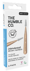 HUMBLE Size 3, Blue zobstarpu birstīte, 6 gab.