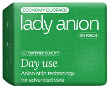 LADY ANION dieniniai, su anijonine juostele higieniniai paketai, 20 vnt.