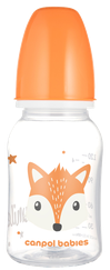CANPOL BABIES Cute Animals Orange pudelīte, 120 ml