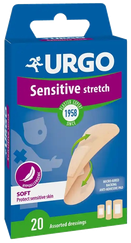 URGO Sensitive Stretch elastīgs plāksteris, 20 gab.