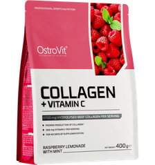 OSTROVIT Collagen + Vitamin C 400g Raspberry Lemonade with Mint pulveris, g
