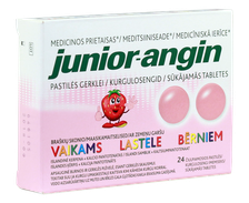 JUNIOR-ANGIN sūkājamās tabletes, 24 gab.