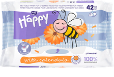 HAPPY   Calendula WC mitrais tualetes papīrs, 42 gab.