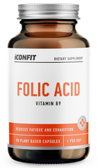 ICONFIT Folijskābe, B9 Vitamīns 400 g kapsulas, 90 gab.