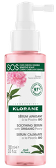 KLORANE ar peonijām jūtīgai galvas ādai serums, 100 ml
