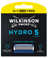 WILKINSON SWORD Hydro5 (4+1) maiņas kasetnes + skuvekļu maināmās kasetnes, 5 gab.