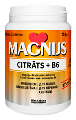 VITABALANS Magnijs Citrāts + B6 tabletes, 100 gab.