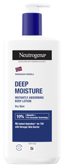 NEUTROGENA Deep Moisture Fast Absorbing ķermeņa losjons, 400 ml