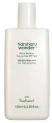HARUHARU WONDER Black Bamboo Top-to-Toe SPF Veil SPF50+ PA++++ saules aizsargkrēms, 100 ml