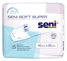 SENI Soft Super 40 x 60 cm absorbējošie palagi, 5 gab.
