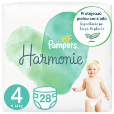 PAMPERS Harmonie 4 (9-14 kg) autiņbiksītes, 28 gab.