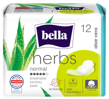BELLA Herbs Aloe Vera higiēniskās paketes, 12 gab.