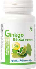 APTIEKAS PRODUKCIJA Ginkgo Biloba ar Selēnu kapsulas, 60 gab.