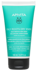 APIVITA Oily Roots Dry Ends matu kondicionieris, 150 ml