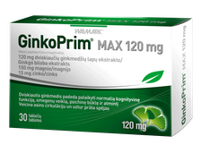 GINKOPRIM MAX 120 mg tabletes, 30 gab.