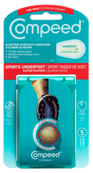 COMPEED  Sportojot Uzberztām Tulznām Uz Pēdām plāksteris, 5 gab.