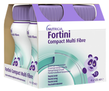 NUTRICIA Fortini Compact Multi Fibre (bez Specifiskas Garšas), 125 ml dzēriens, 4 gab.
