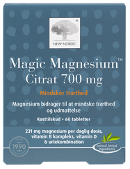 NEW NORDIC Magic Magnesium Citrat tabletes, 60 gab.