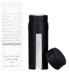 NANOGEN Keratin Black matu šķiedras, 30 g