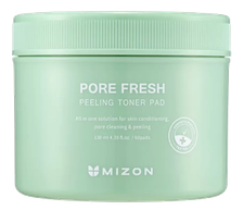 MIZON Pore Fresh pīlinga spilventiņi 60 gab., 130 ml