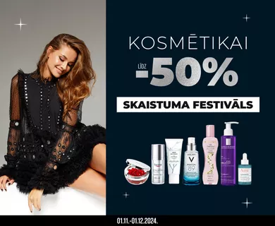 Kosmētikai atlaides līdz -50%