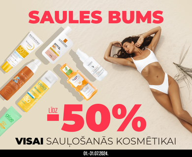 Discounts up to -50% on ALL sunscreen cosmetics
