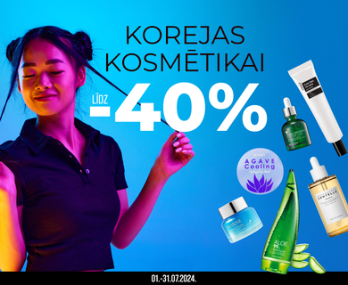 Discounts on Korean cosmetics up to -40%