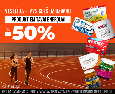 Discounts on vitamins! Up to -50%