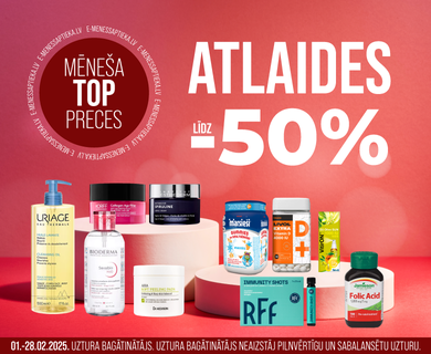 Mēneša TOP piedāvājumi ar atlaidēm līdz -50%