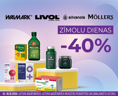 Walmark, Livol, Silvanols un Mollers zīmolu dienas! -40% atlaide!