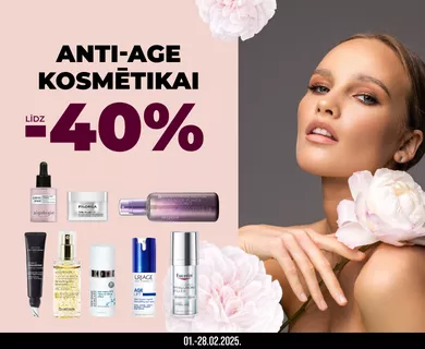 Discounts up to -40% on Anti-Age cosmetics