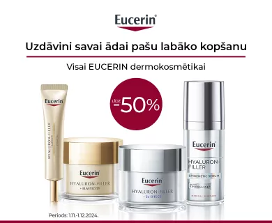 Eucerin dermokosmētikai atlaides līdz -50%