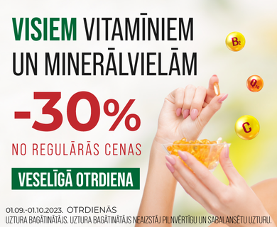 Visiem vitamīniem -30%