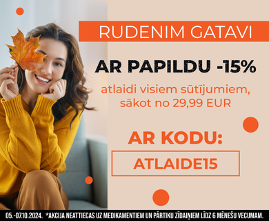 Papildu -15% atlaide!