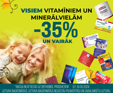 -35% discount on all vitamins and minerals