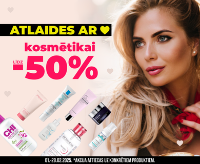 Kosmētikai atlaides līdz -50%