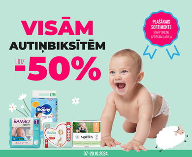 Atlaides autiņbiksītēm līdz -50% 