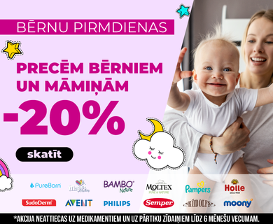 bērnu un māmiņu precēm -20%