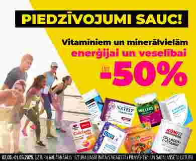 Discounts up to -50% on all vitamins and minerals.