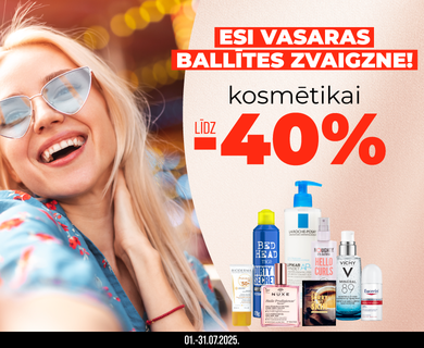 Atlaides kosmētikai līdz -40%