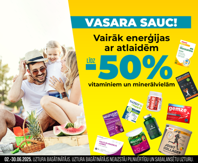 In June, discounts on vitamins and minerals up to -40%