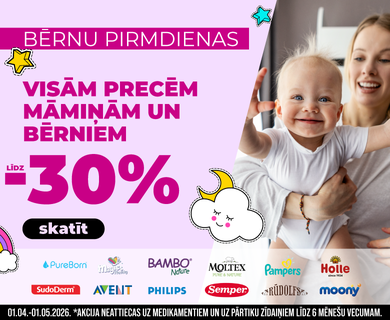 bērnu un māmiņu precēm -20%