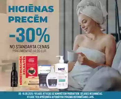 Higiēnas precēm -30%