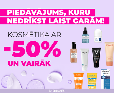 Cosmetics with 50% discount