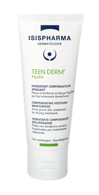 ISISPHARMA mitrinātājs izsausinātai aknes ādai TEEN DERM HYDRA, 40 ml