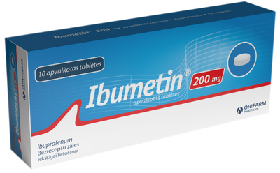 Ibumetin 200 mg apvalkotās tabletes